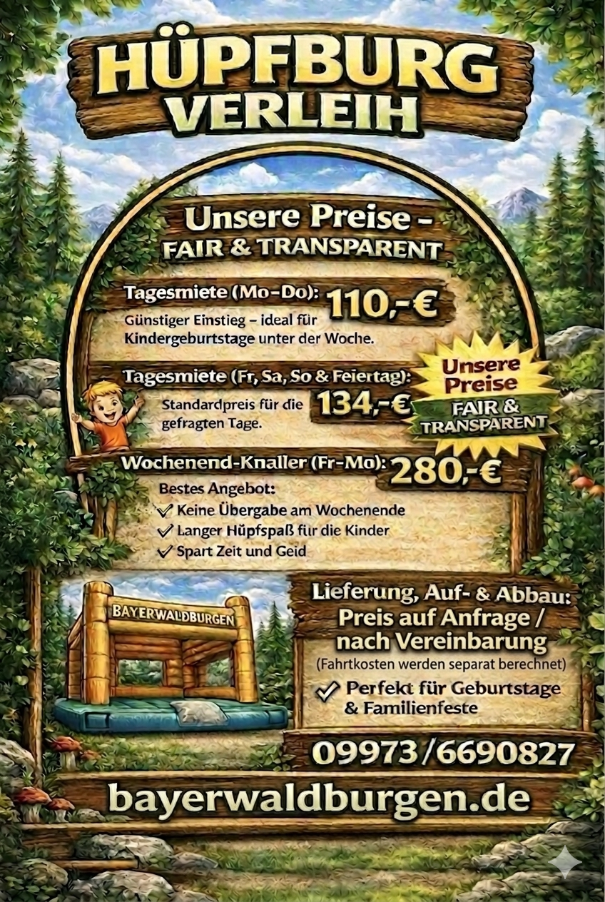Hüpfburg Flyer