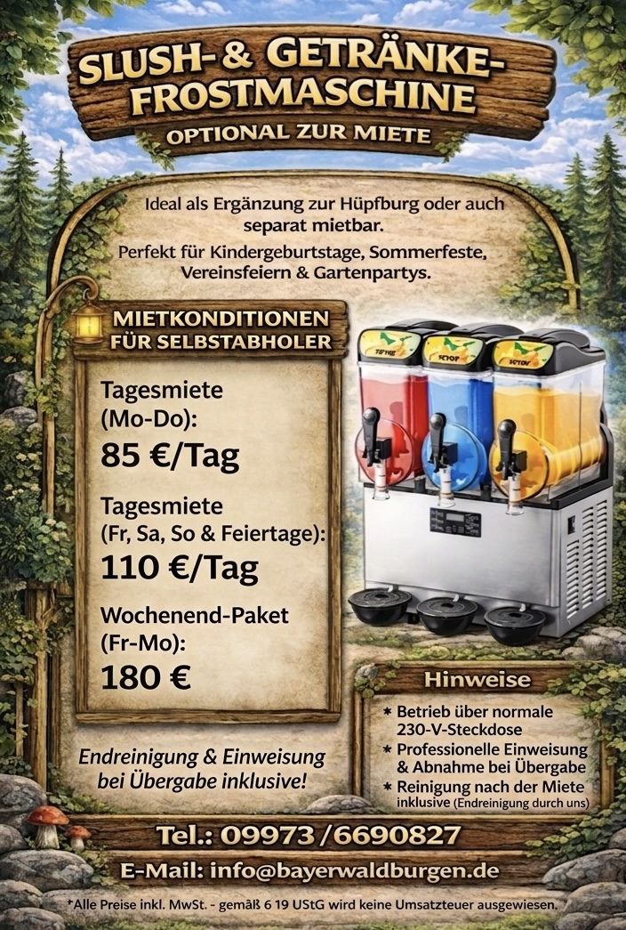 Slush-Maschine Flyer